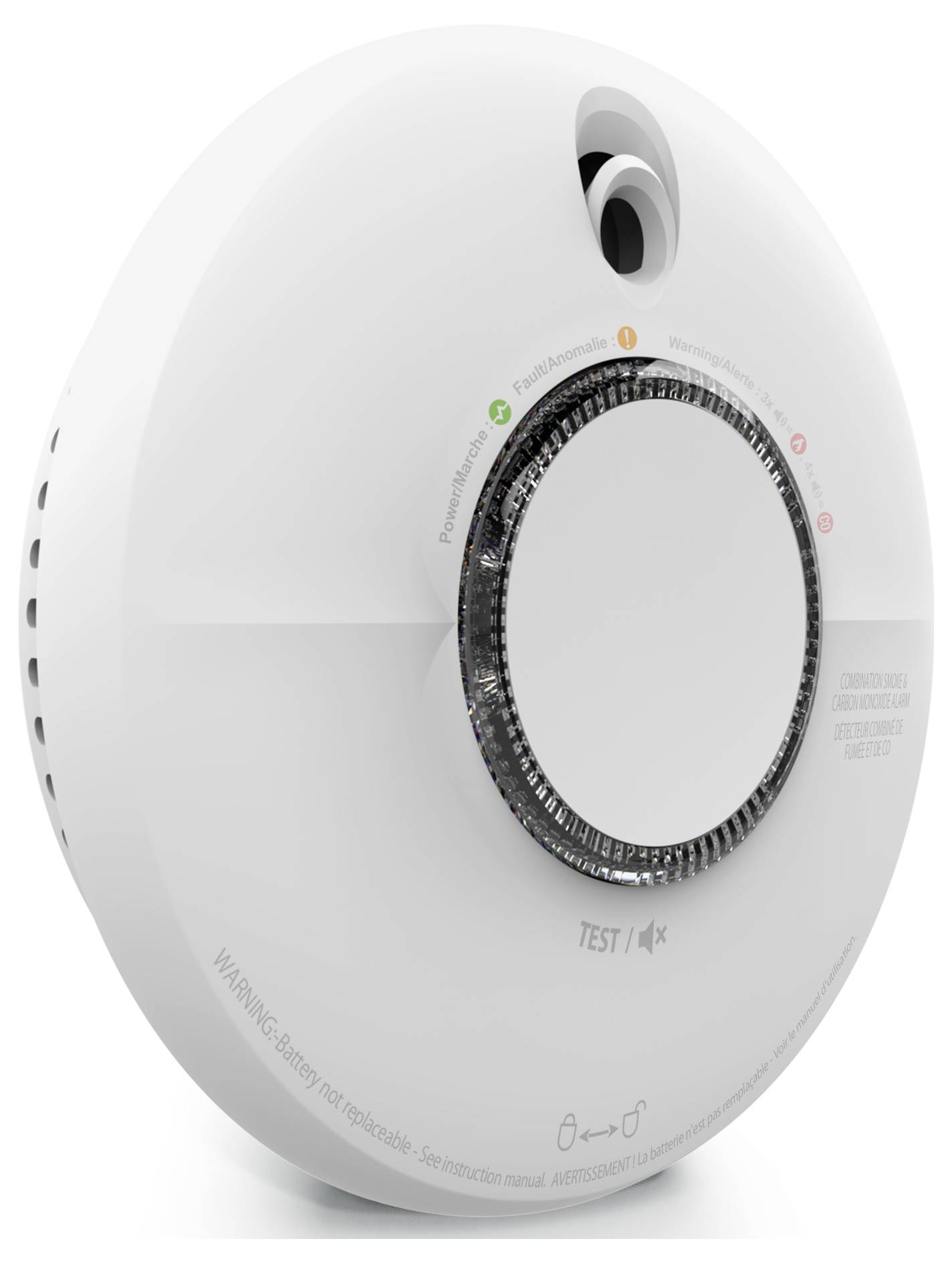 FireAngel SCB10-INT Rauchwarn- und Kohlenmonoxidmelder inkl. 10 Jahres-Batterie batteriebetrieben (Ø x T) 134mm x 39.4mm