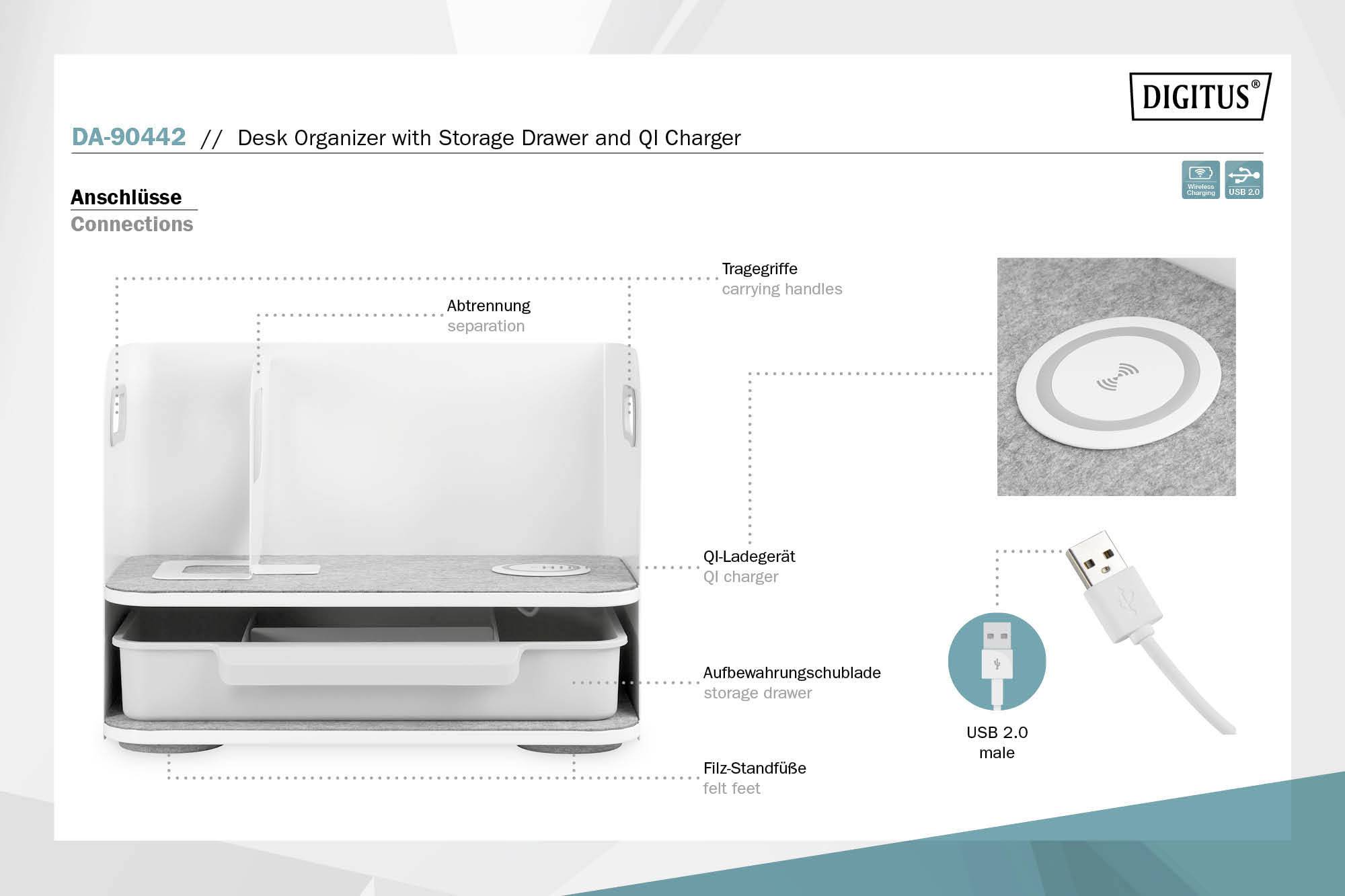 Digitus Schreibtischorganizer DA-90442 DA-90442 1St.