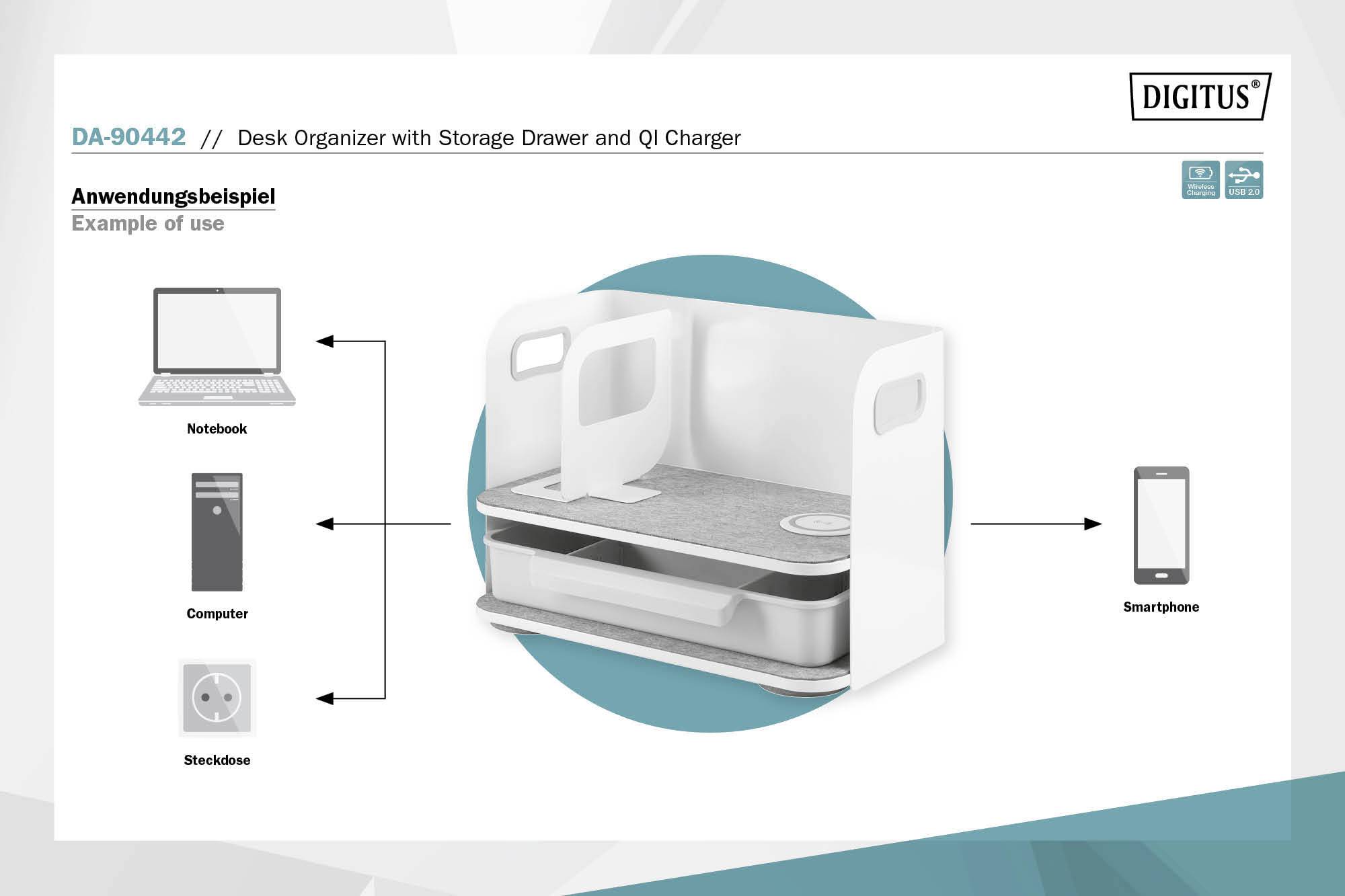 Digitus Schreibtischorganizer DA-90442 DA-90442 1St.