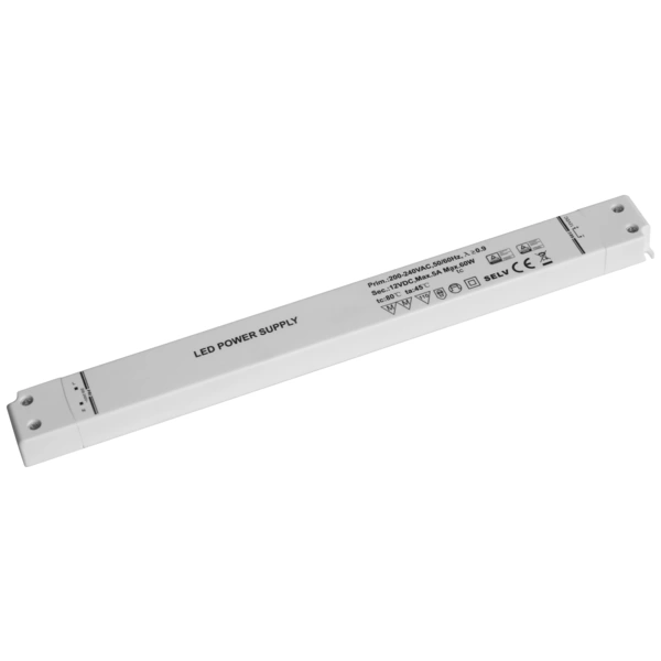 Dehner Elektronik SSL 60-12VF LED-Trafo, LED-Treiber Konstantspannung 60 W 5 A 12 V/DC Möbelzulassu Dehner Elektronik SSL 60-12VF LED-Trafo, LED-Treiber Konstantspannung 60 W 5 A 12 V/DC Möbelzulassu