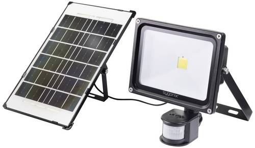 Sygonix SY-5461110 Solar-Spot mit Bewegungsmelder 30 W Leuchtfarben: Neutralweiß
