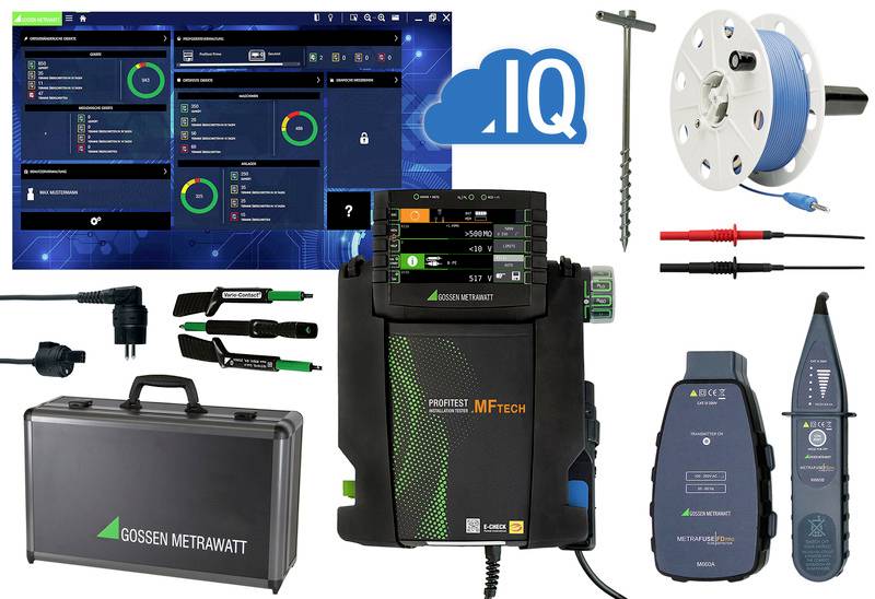 Gossen Metrawatt PROFiTEST MF TECH Meister-Set VDE-Prüfgeräte-Set, Installationstester-Set kalibriert (DAkkS-akkreditiertes