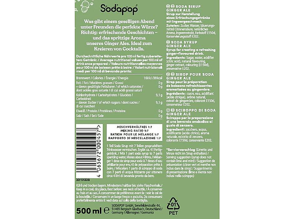 Sodapop Getränke-Sirup