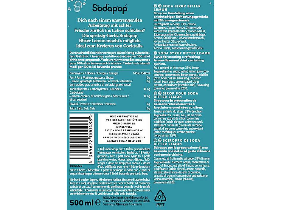 Sodapop Getränke-Sirup