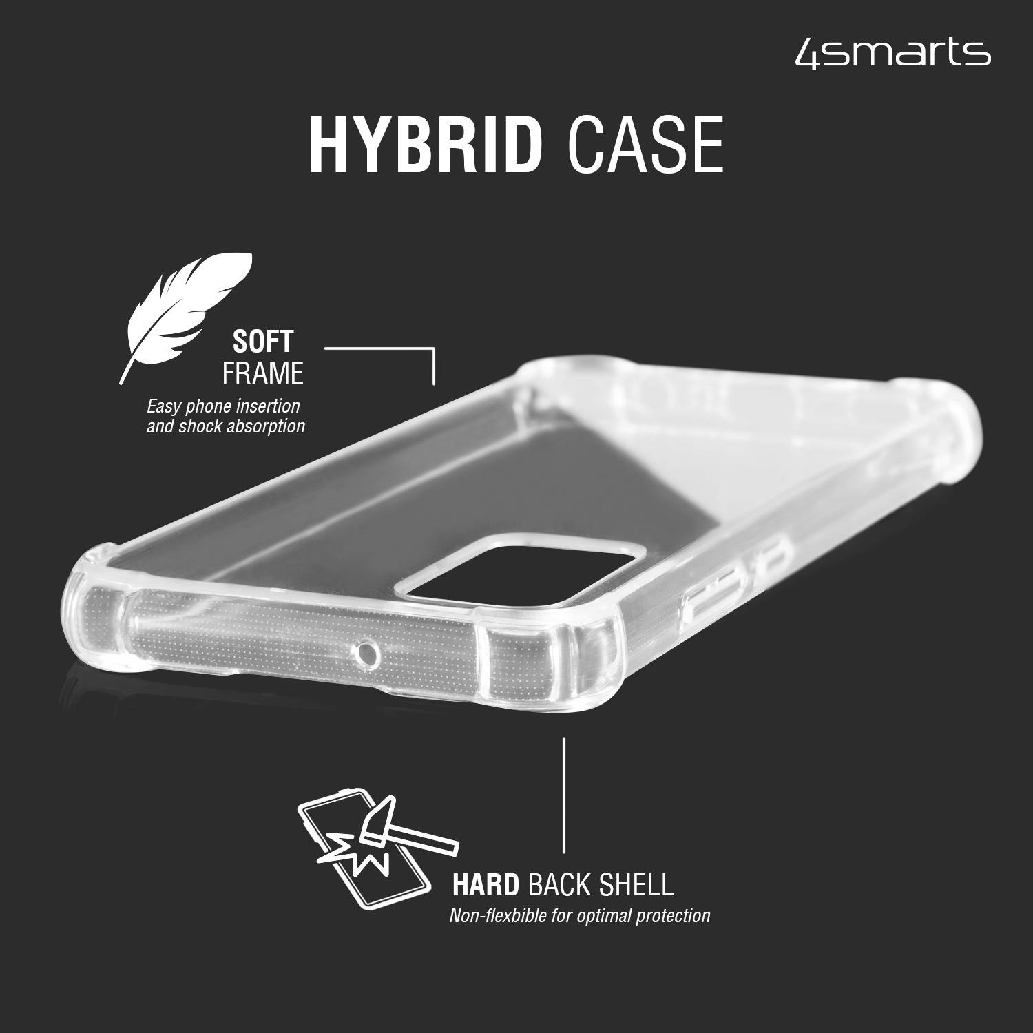 4Smarts Hybrid Ibiza UltiMag Backcover Apple iPhone 14 Plus Transparent MagSafe kompatibel 452075