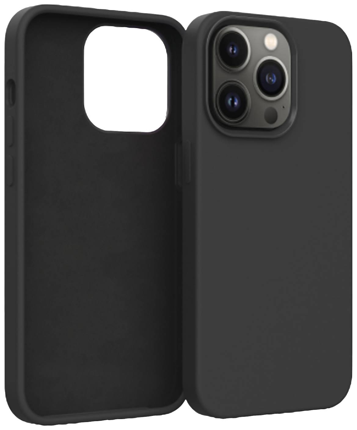 4Smarts Liquid Cupertino UltiMag Backcover Apple iPhone 14 Pro Schwarz Induktives Laden 452063