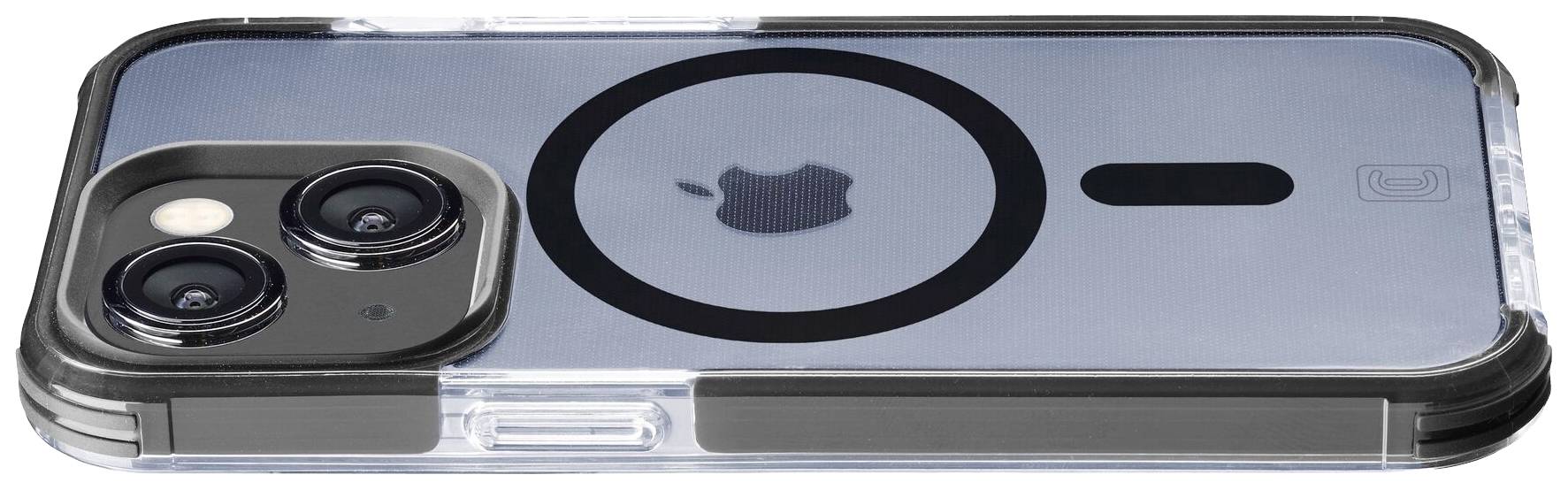 Cellularline Strong Guard Mag Case Backcover Apple iPhone 14 Plus Transparent, Schwarz MagSafe kompatibel TETRACMAGIPH14MAXT
