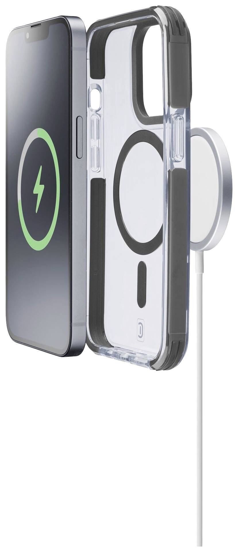 Cellularline Strong Guard Mag Case Backcover Apple iPhone 14 Plus Transparent, Schwarz MagSafe kompatibel TETRACMAGIPH14MAXT