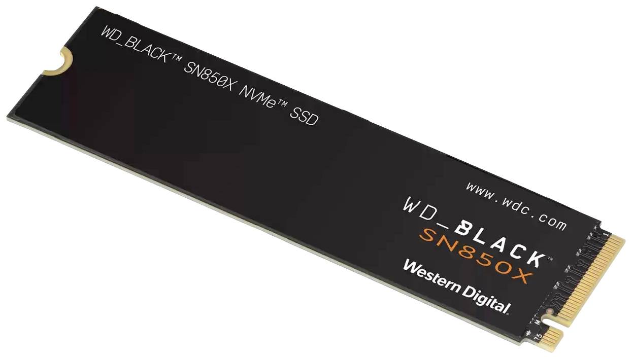 Western Digital Black™ SN850X 1TB Interne M.2 PCIe NVMe SSD 2280 M.2 NVMe PCIe 4.0 x4 Retail WDS100T2X0E