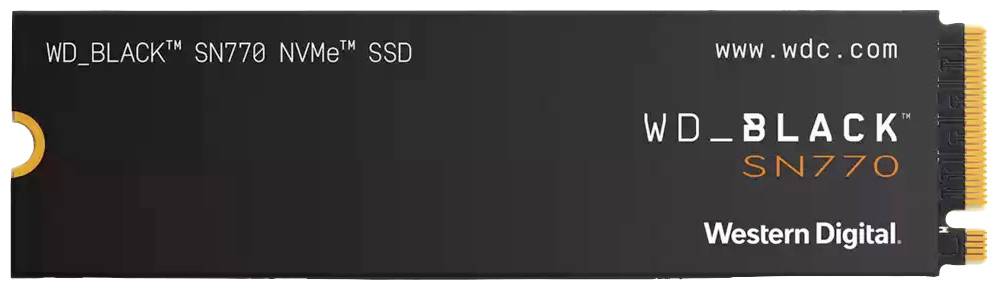 Western Digital Black™ SN770 1 TB Interne M.2 PCIe NVMe SSD 2280 M.2 NVMe PCIe 4.0 x4 Retail WDS100T3X0E