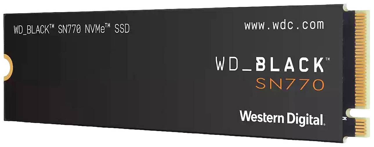 Western Digital Black™ SN770 1 TB Interne M.2 PCIe NVMe SSD 2280 M.2 NVMe PCIe 4.0 x4 Retail WDS100T3X0E
