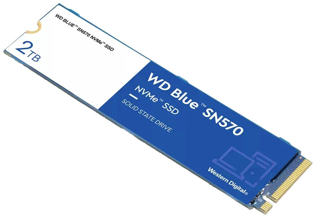 Western Digital Blue™ SN570 2 TB Interne M.2 PCIe NVMe SSD 2280 M.2 NVMe PCIe 3.0 x4 Retail WDS200T3B0C