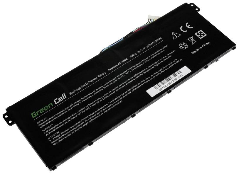Green Cell Notebook-Akku AC14B3K 15.2V 3000 mAh Acer