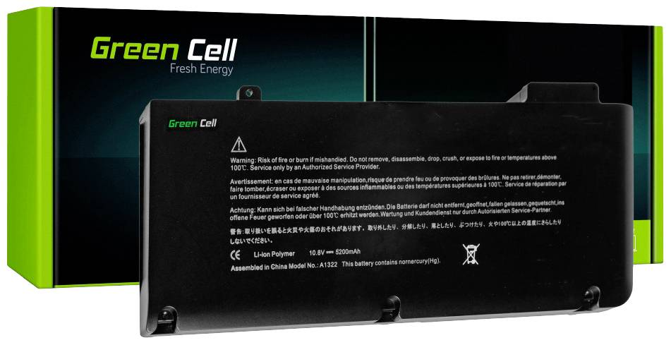 Green Cell Notebook-Akku A1322 10.8V 5200 mAh Apple
