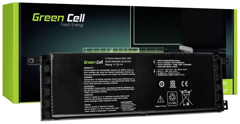 Green Cell Notebook-Akku B21N1329 7.2V 3800 mAh Asus
