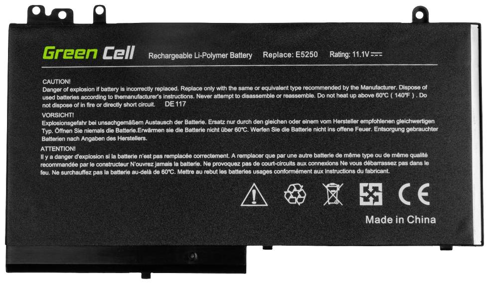 Green Cell Notebook-Akku 0VVXTW 11.1 V 2900 mAh Dell