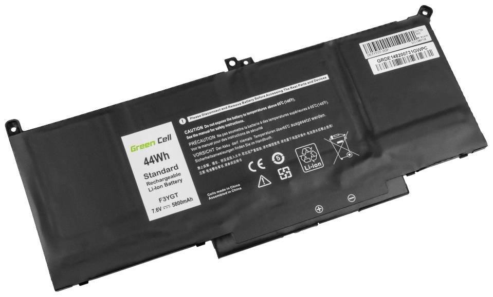 Green Cell Notebook-Akku F3YGT 7.6V 5800 mAh Dell