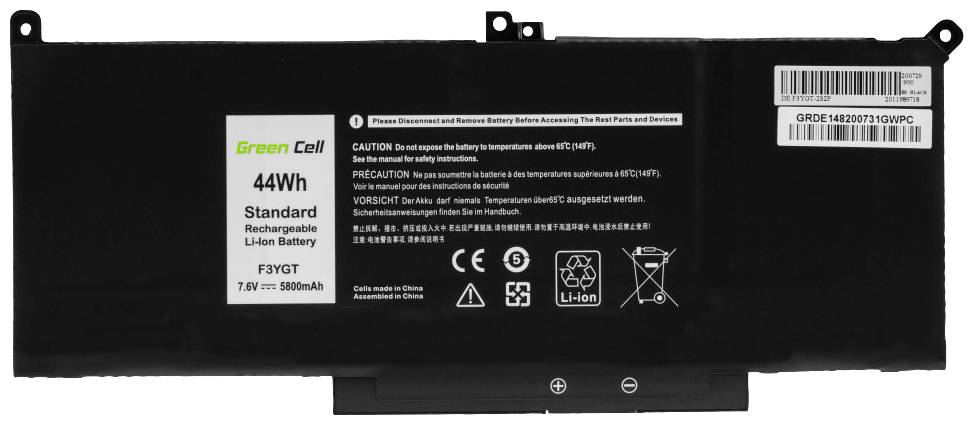 Green Cell Notebook-Akku F3YGT 7.6V 5800 mAh Dell