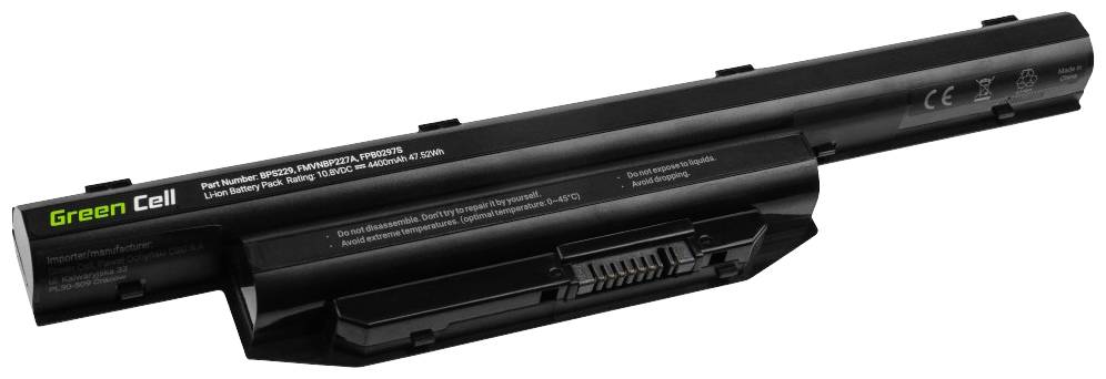 Green Cell Notebook-Akku 0FVWT 11.1V 6600 mAh Dell