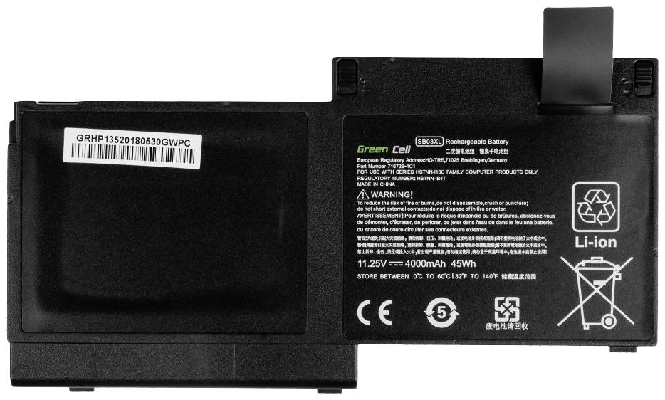 Green Cell Notebook-Akku SB03XL 11.25V 4000 mAh HP