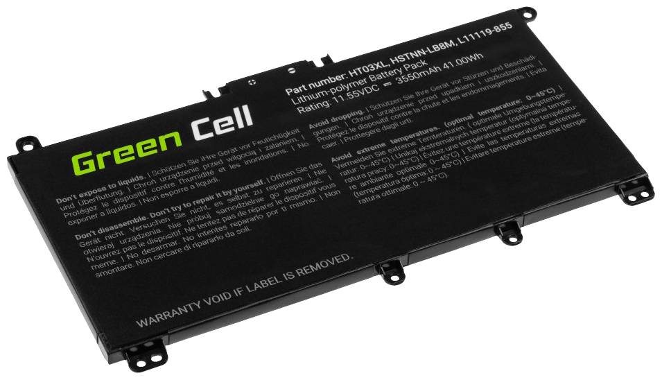 Green Cell Notebook-Akku HT03XL 11.4 V 3400 mAh HP