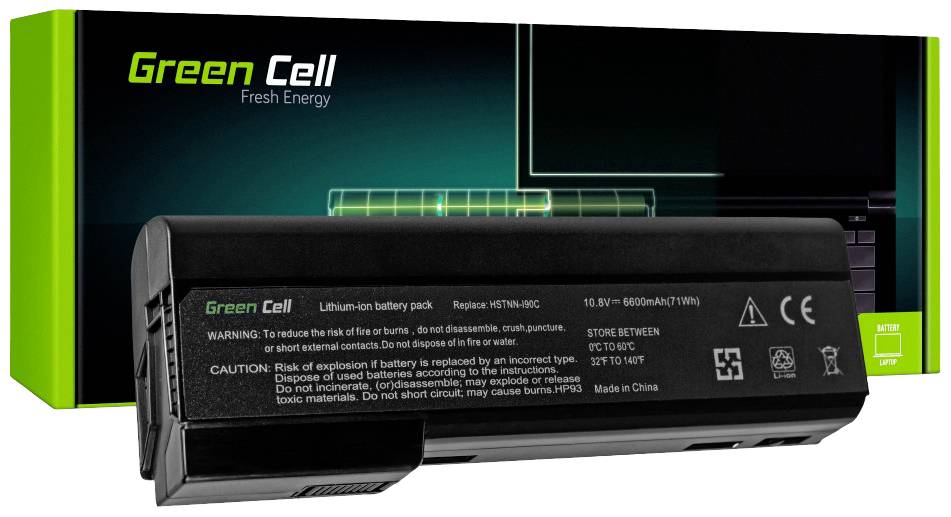 Green Cell Notebook-Akku QK643AA 10.8V 6600 mAh HP