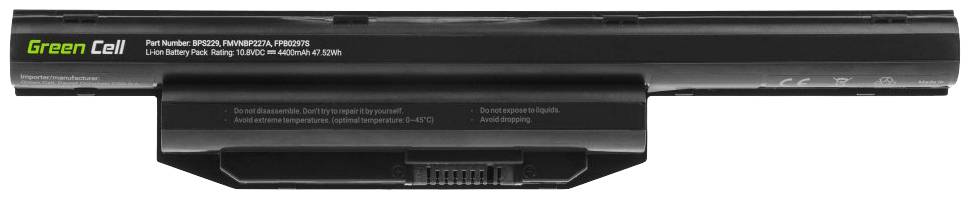 Green Cell Notebook-Akku CP629458 10.8V 4400 mAh Fujitsu