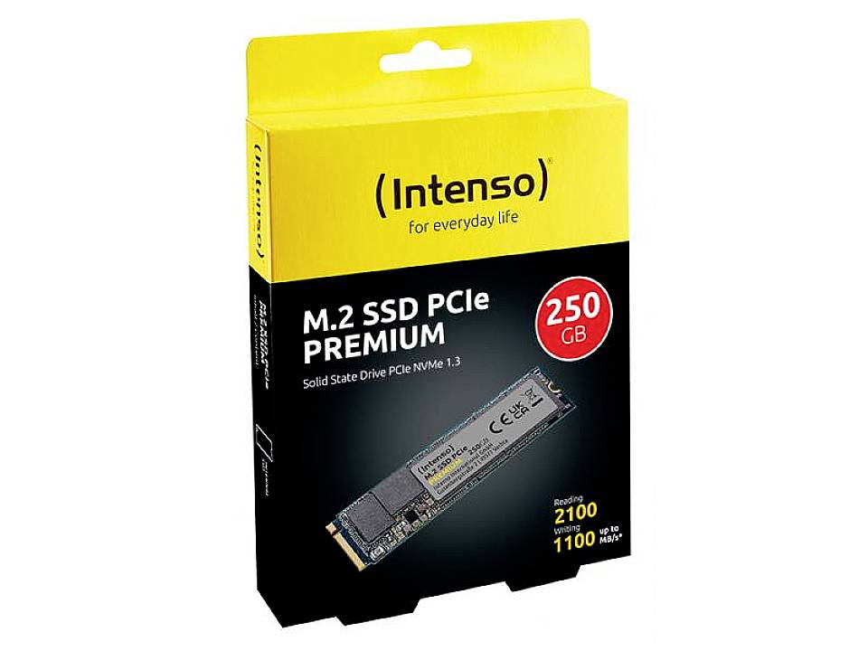 Intenso 250GB Interne M.2 PCIe NVMe SSD Retail 3835440