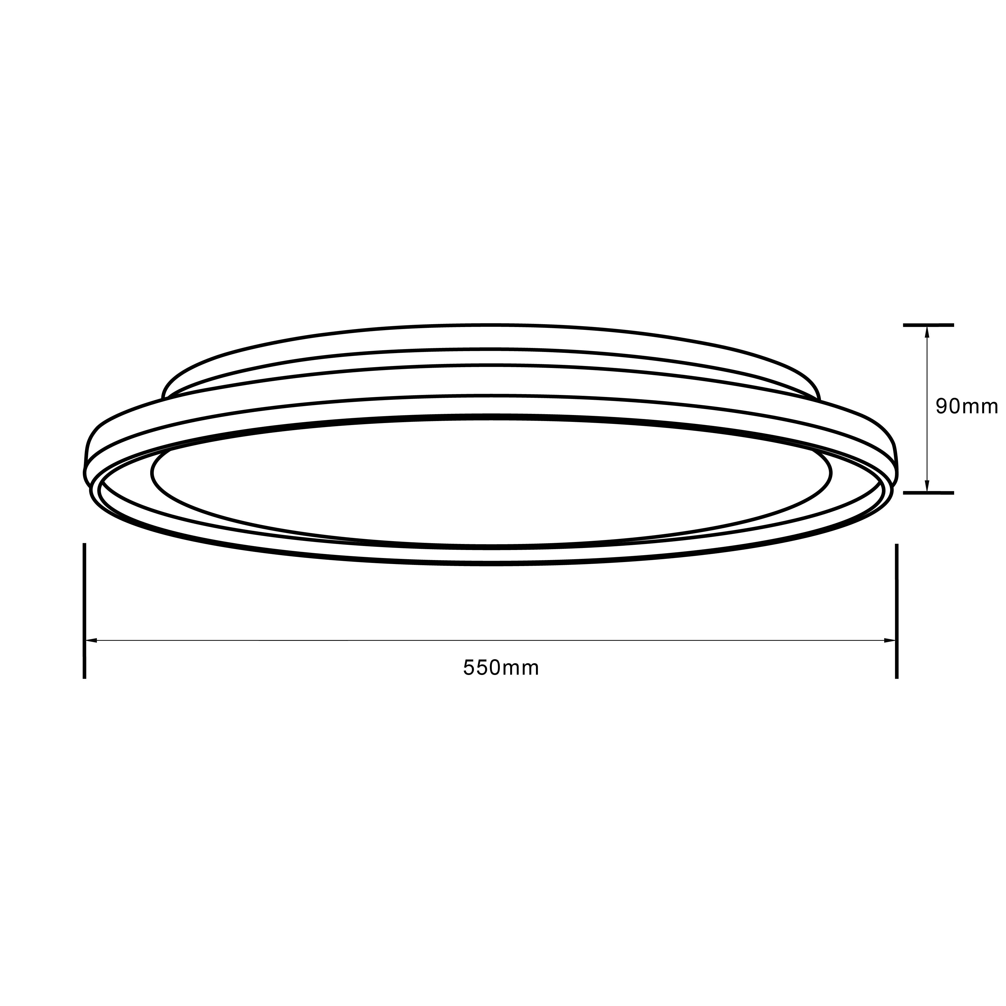 Brilliant G99754/06 Pederson LED-Deckenleuchte LED 60W Schwarz