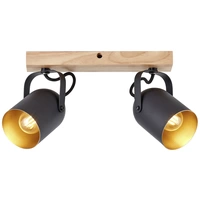 Brilliant Tronte 99796/86 Deckenstrahler E14 Holz, Schwarz Brilliant Tronte 99796/86 Deckenstrahler E14 Holz, Schwarz