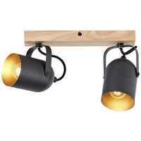 Brilliant Tronte 99796/86 Deckenstrahler E14 Holz, Schwarz Brilliant Tronte 99796/86 Deckenstrahler E14 Holz, Schwarz