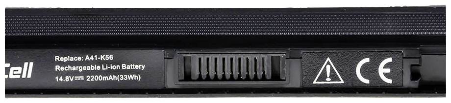 Green Cell Notebook-Akku A42-K56 14.4V 2200 mAh Asus