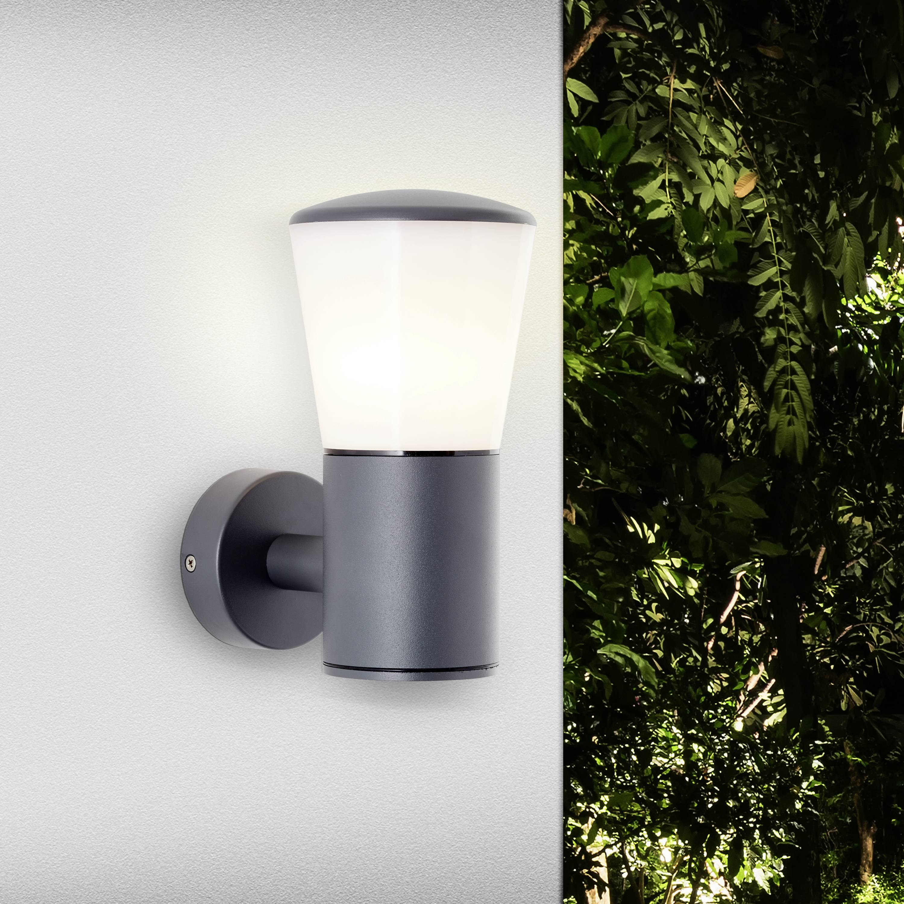 Brilliant Cliffi 96475/63 Außenwandleuchte E27 Anthrazit