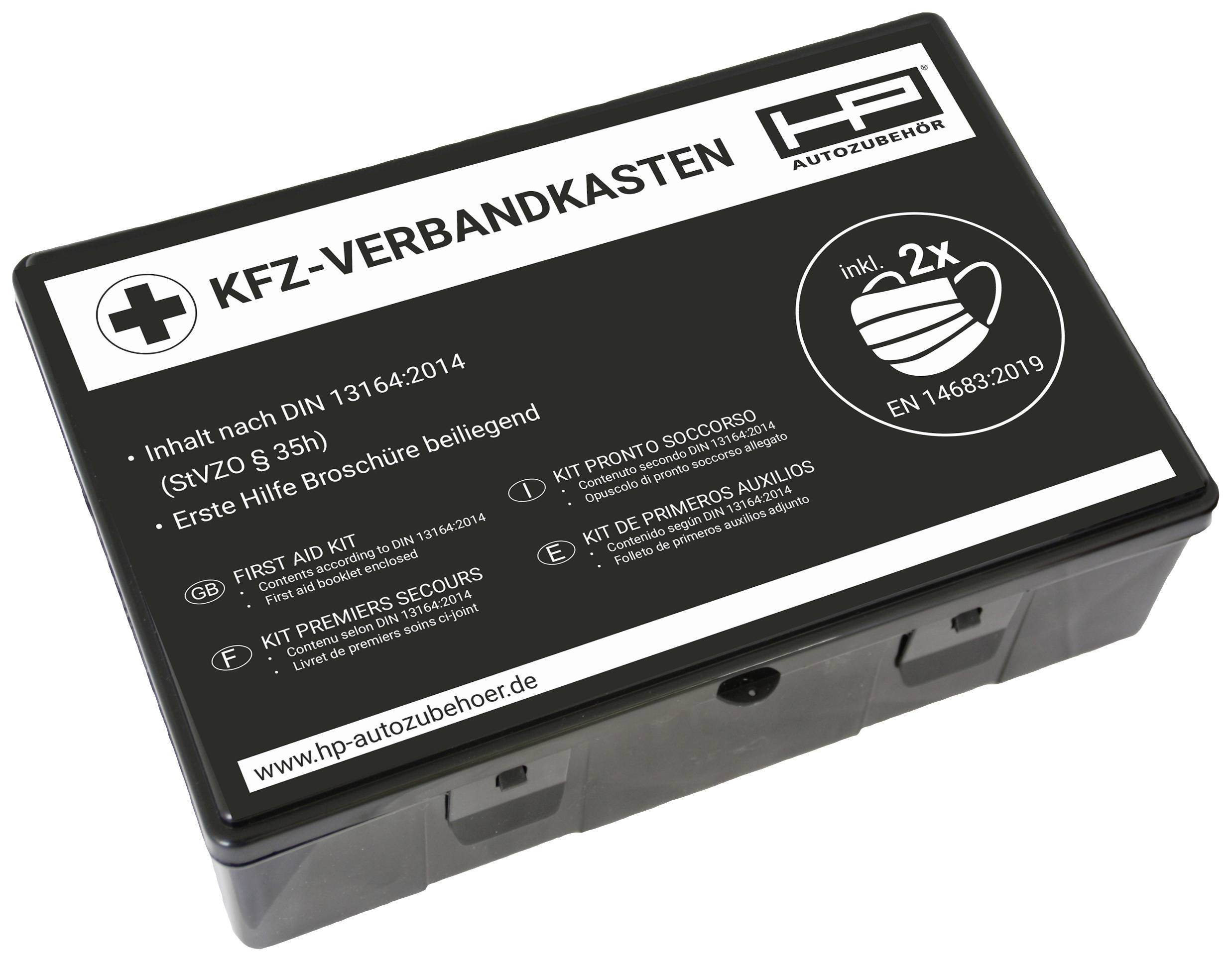 HP Autozubehör 10048 Verbandkasten Bus, Pkw, Freizeit, SUV, Wohnmobile, Van, Baumaschinen, Quad, Motorrad, Lkw (L x B x H) 25 x