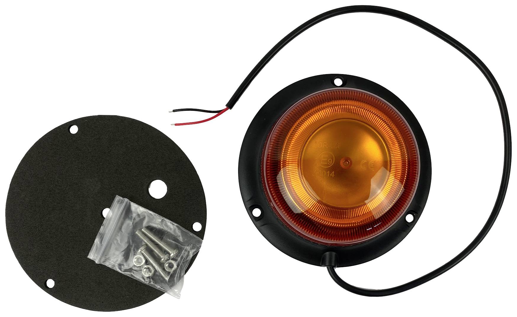 Berger & Schröter Rundumleuchte Mini Festmontage 20300 12 V/DC, 10 V/DC, 110 V/DC Schraubmontage Orange