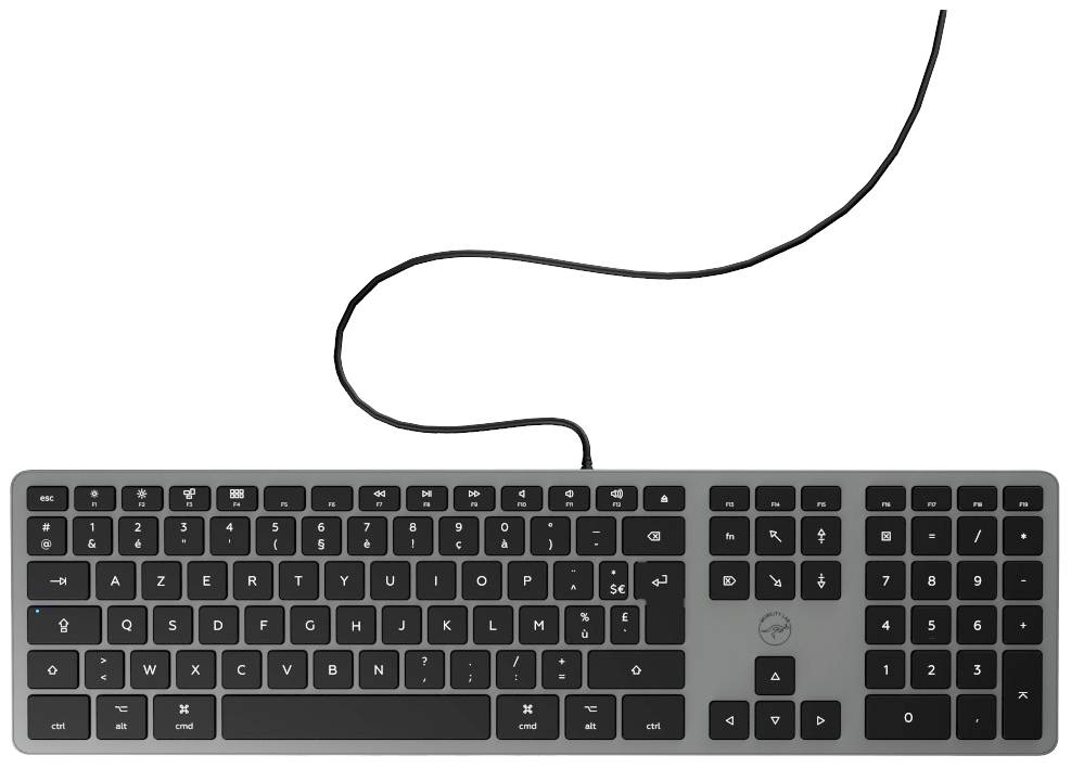 Mobility LAB ML311487 USB Tastatur Französisch, AZERTY Grau