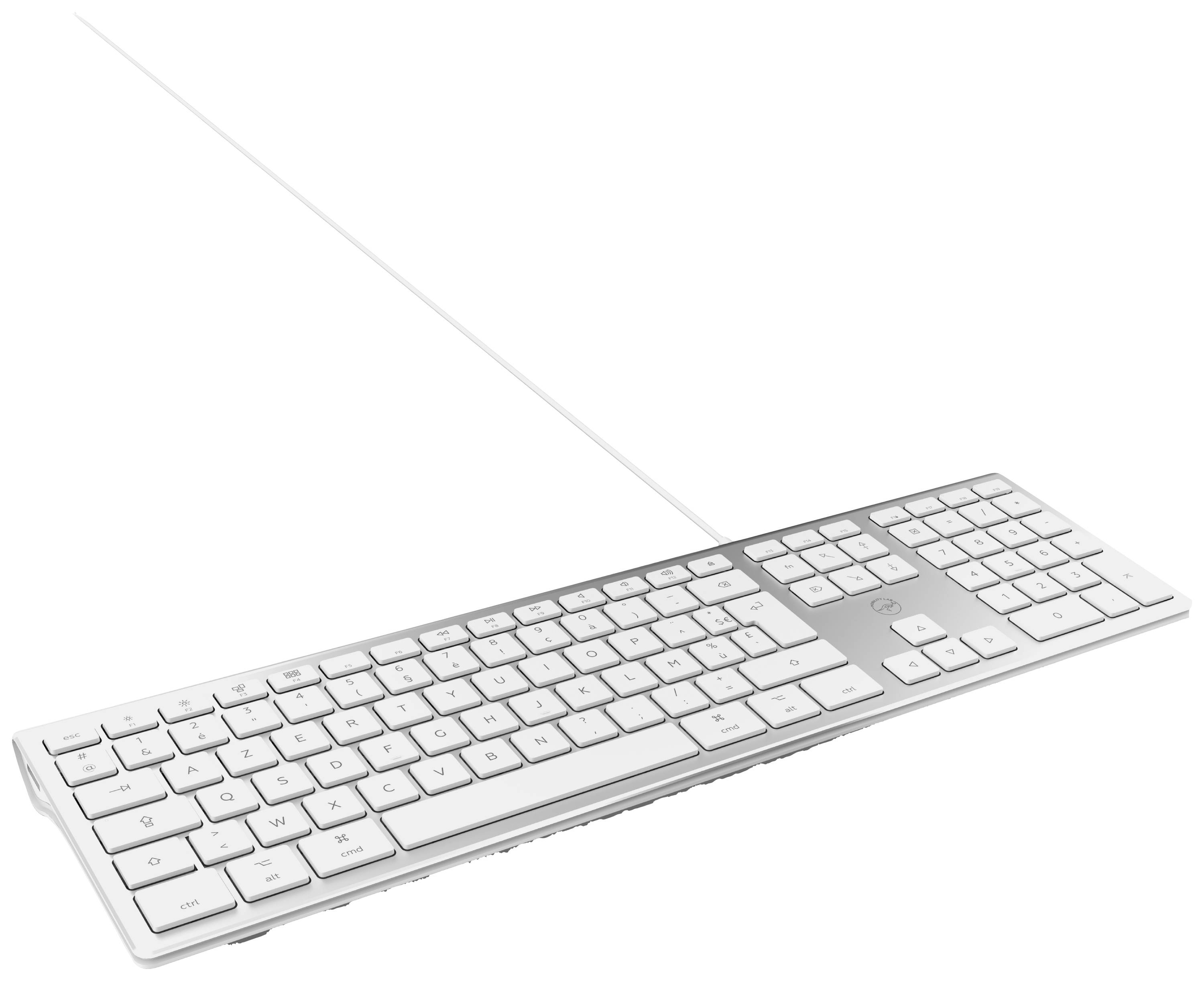 Mobility LAB ML304304 USB Tastatur Französisch, AZERTY Silber USB-Hub