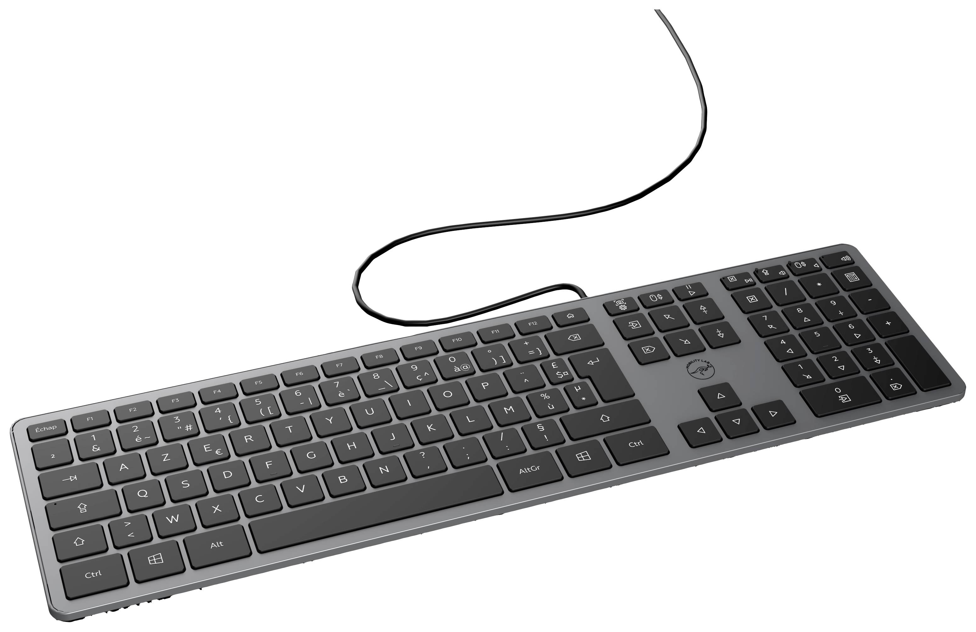 Mobility LAB ML311173 USB Tastatur Französisch, AZERTY Grau