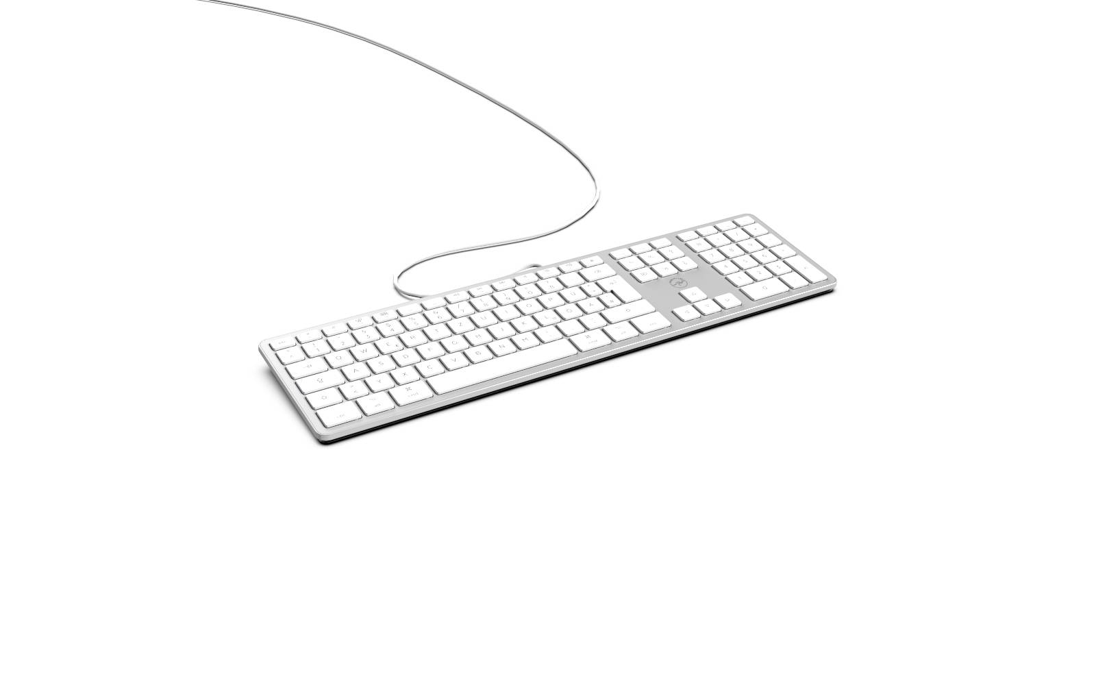 Mobility LAB ML311142 USB Tastatur Deutsch, QWERTZ, Mac Silber