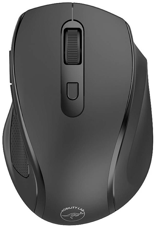Mobility LAB ML308883 Maus Funk Laser Schwarz 6 Tasten 1200 dpi Geräuscharme Tasten, Integriertes Scrollrad