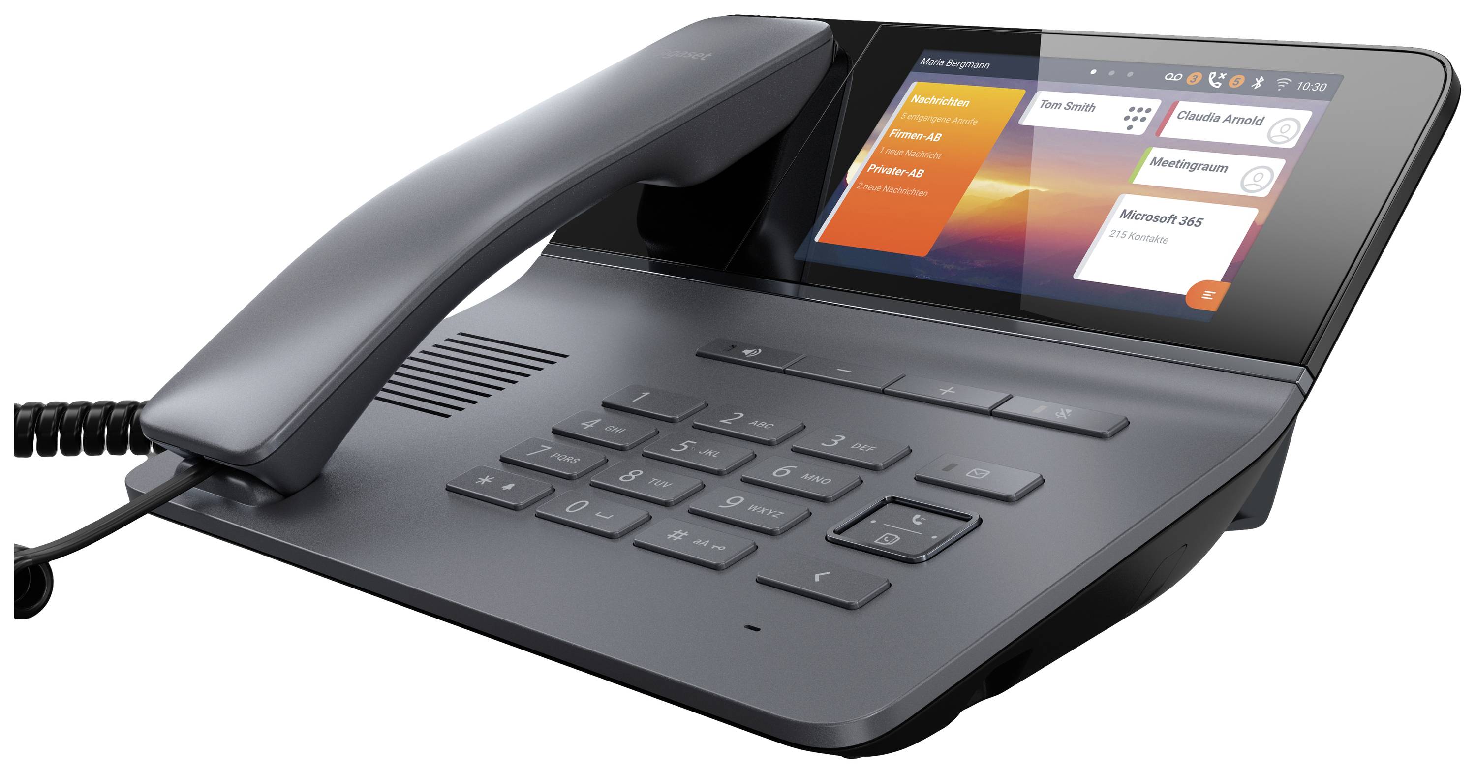 Gigaset Pro Fusion FX800W Bundle Schnurgebundenes Telefon, VoIP Bluetooth, WLAN, DECT Repeater, Anrufbeantworter, PoE