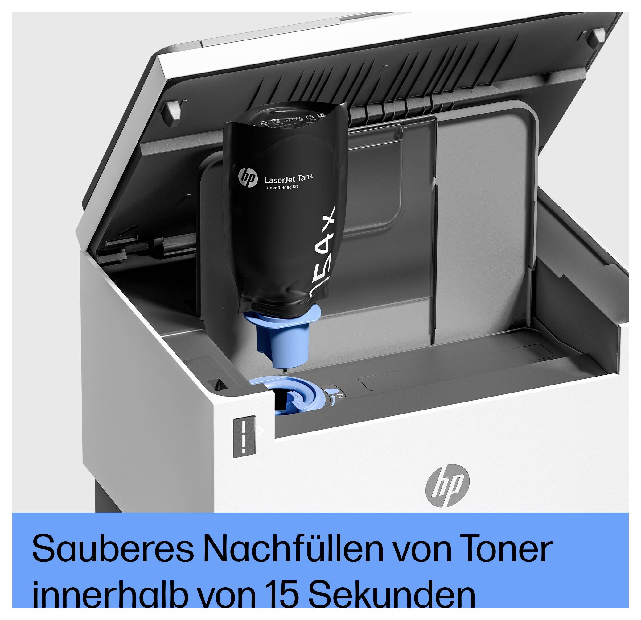 HP LaserJet Tank MFP 2604 dw Multifunktionsdrucker Laser Schwarz-Weiß A4 Drucker, Scanner, Kopierer Bluetooth®, LAN, WLAN, Toner-Nachfüllsystem,
