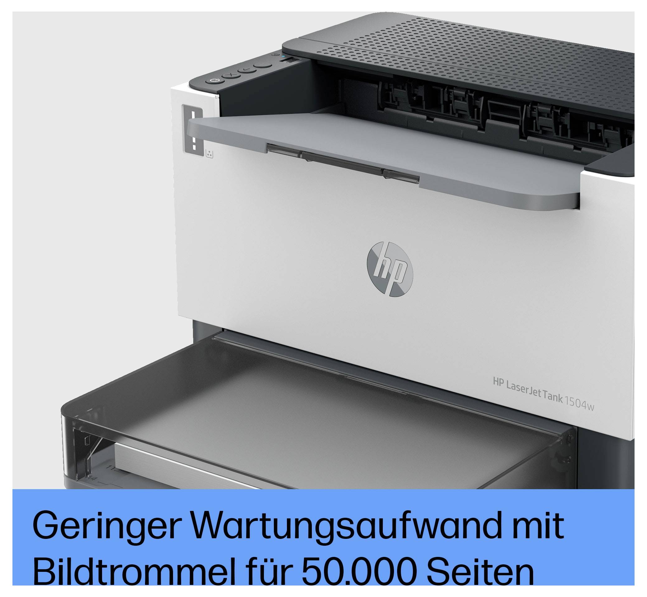 HP LaserJet Tank 1504 w Drucker Laser Schwarz-Weiß A4 22 S./min 600 x 600 dpi Bluetooth®, WLAN, Toner-Nachfüllsystem