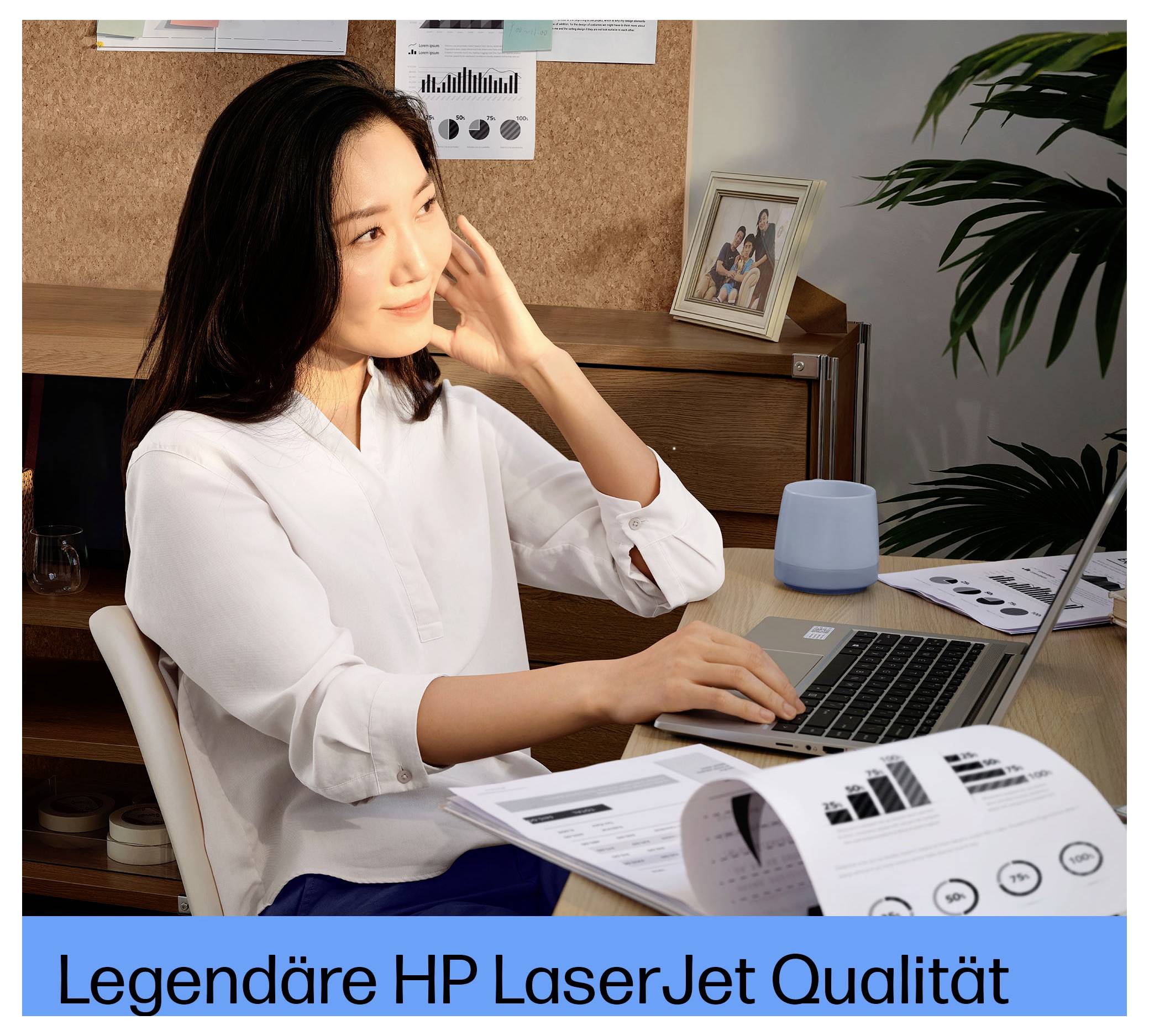 HP LaserJet Tank 1504 w Drucker Laser Schwarz-Weiß A4 22 S./min 600 x 600 dpi Bluetooth®, WLAN, Toner-Nachfüllsystem
