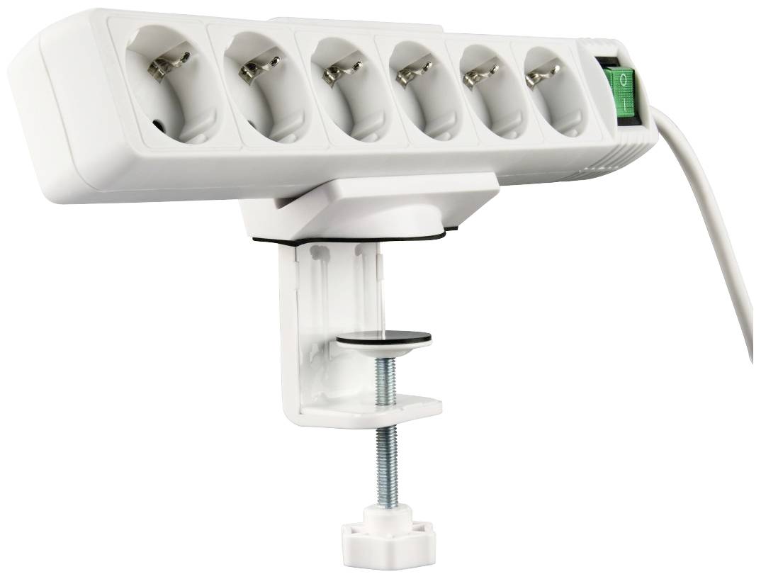 Hama 00020534 Halter für Steckdosenleisten Spannbereich 50 bis 70mm 1St.