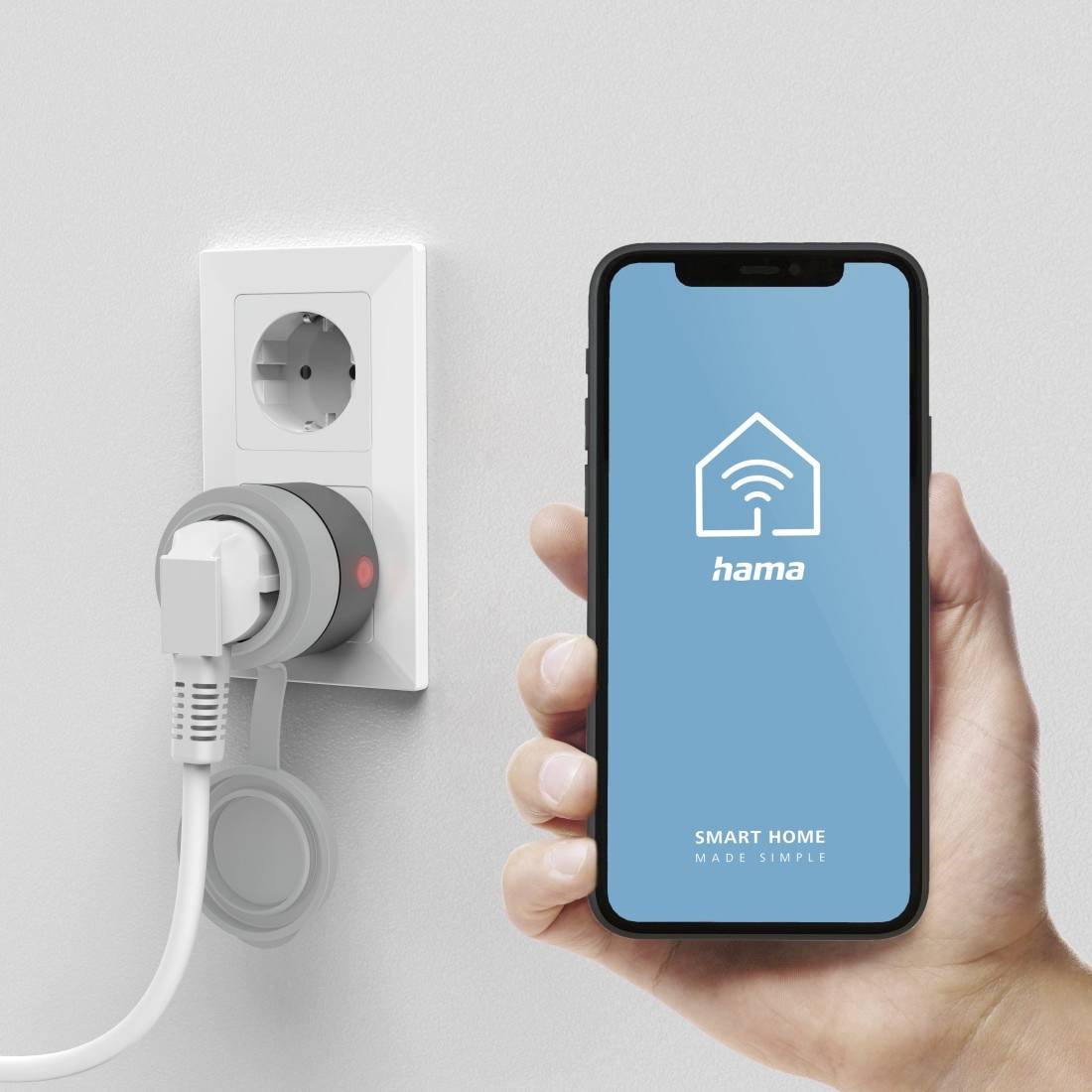 Hama 00176624 Wi-Fi Steckdose Außenbereich 2300W