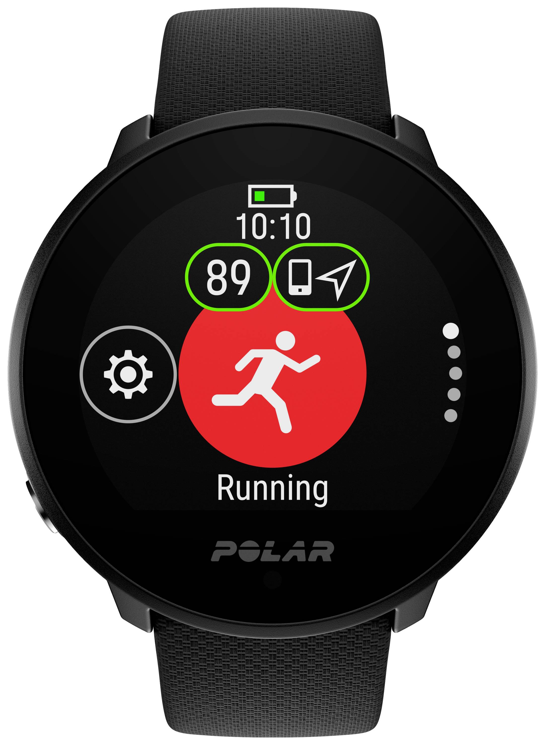 Polar Unite Pulsuhr mit integriertem Sensor 43mm Uni Schwarz