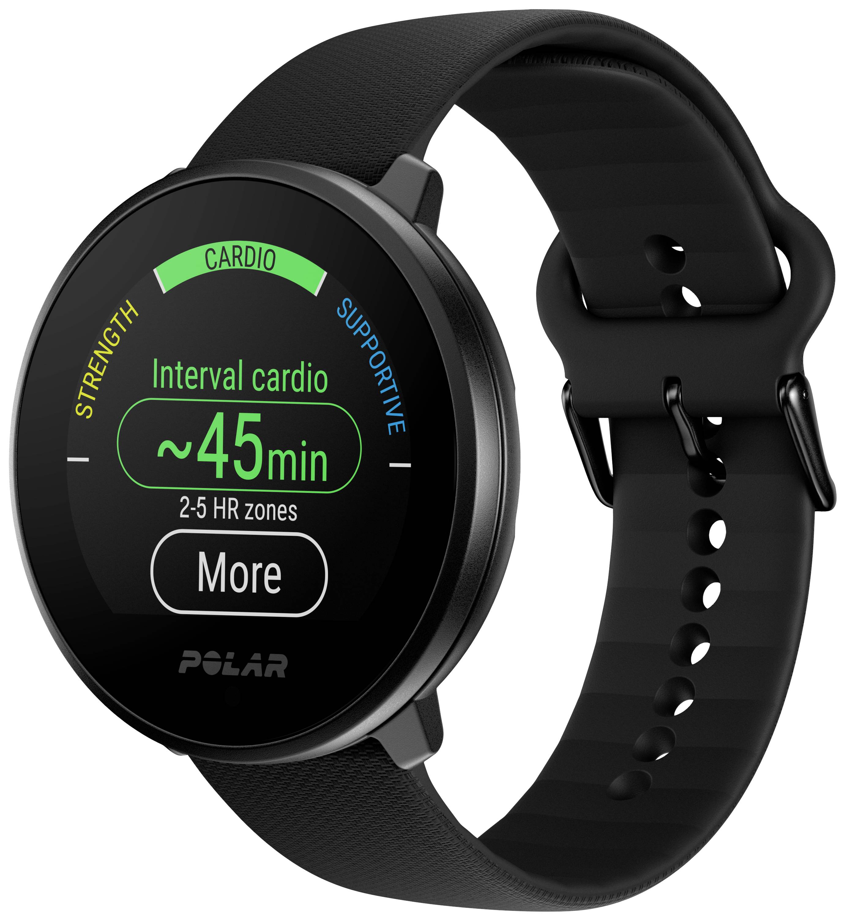 Polar Unite Pulsuhr mit integriertem Sensor 43mm Uni Schwarz