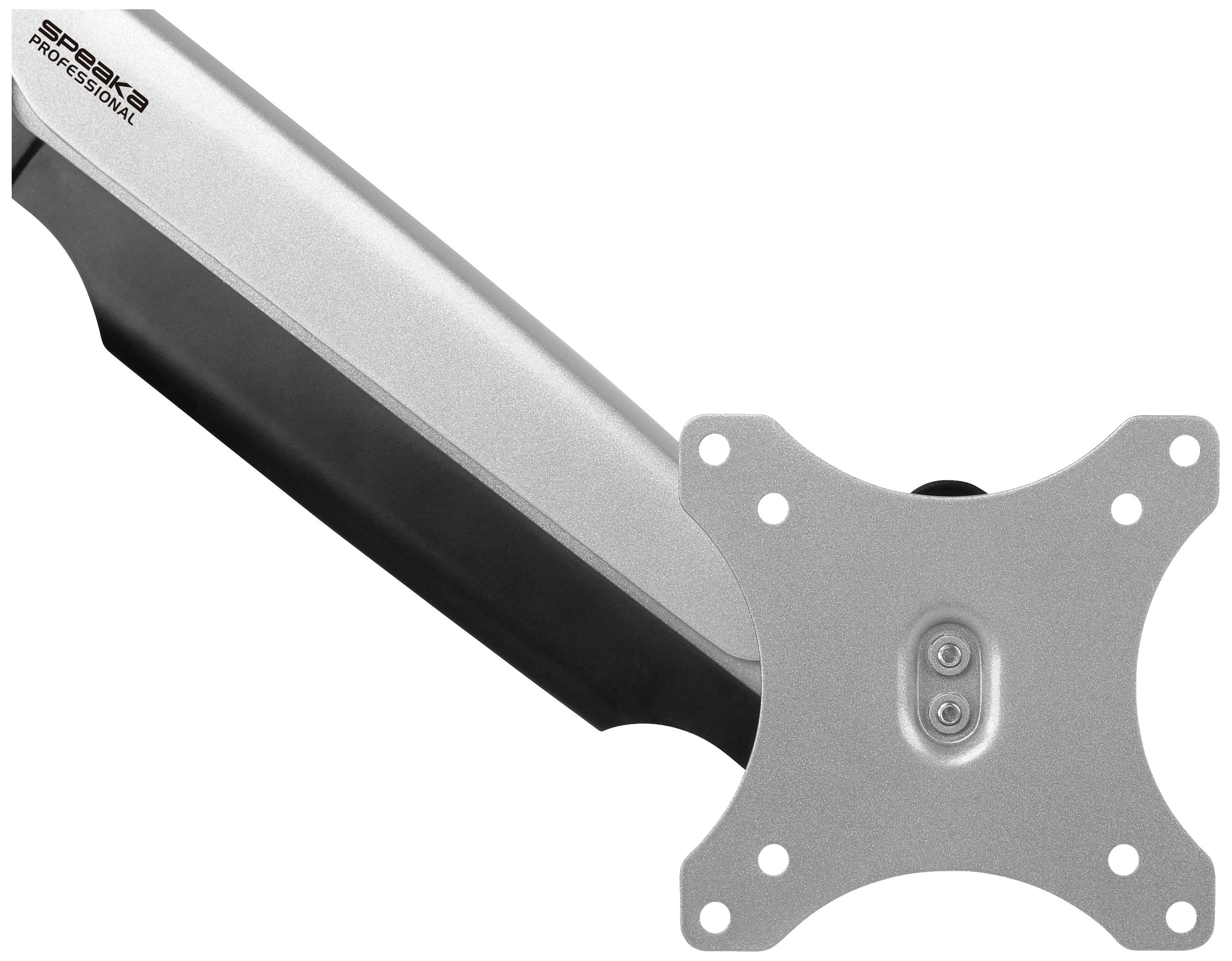 SpeaKa Professional SP-MM-920 1fach Monitorhalterung 33,0cm (13") - 81,3cm (32") Gasdruck-Technik, Schwenkbar, Neigbar