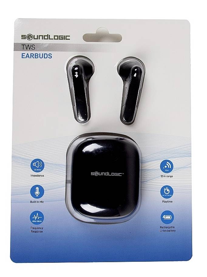 Soundlogic TWS Earbuds In Ear Kopfhörer Bluetooth® Schwarz